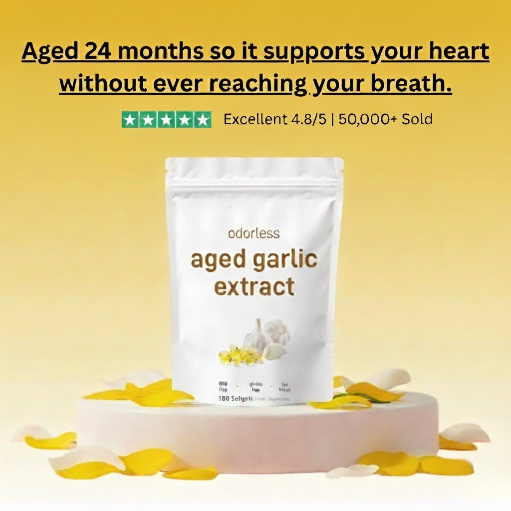 Odorless Aged Garlic Extract — Heart & Cholesterol Support Softgels