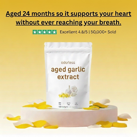 Odorless Aged Garlic Extract — Heart & Cholesterol Support Softgels
